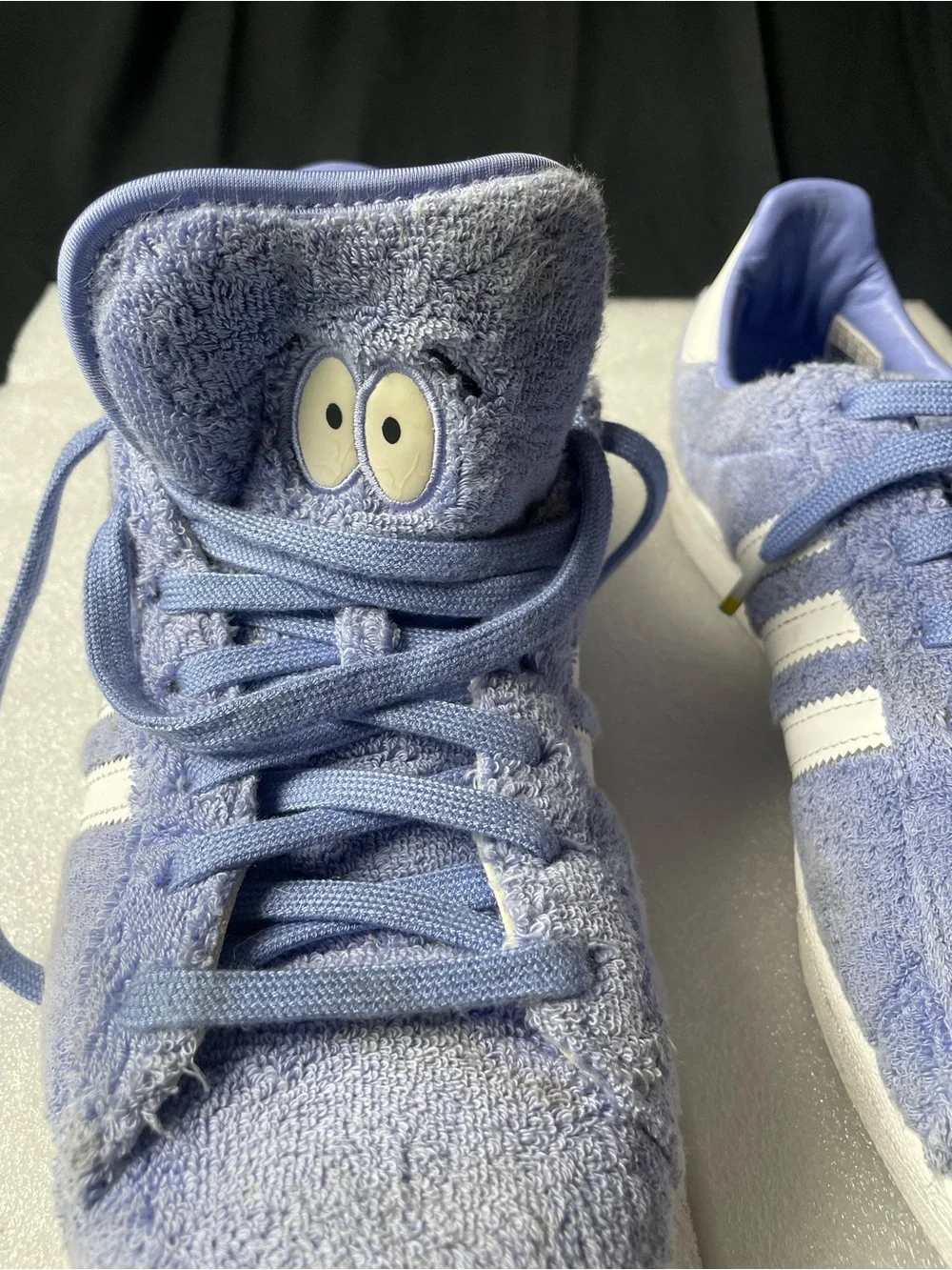 adidas Campus 80s x South Park Towelie Purple Terry Cloth GZ9177 Men's Size 11.5